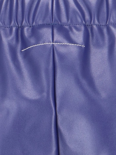Shop Mm6 Maison Margiela Trousers In Blue