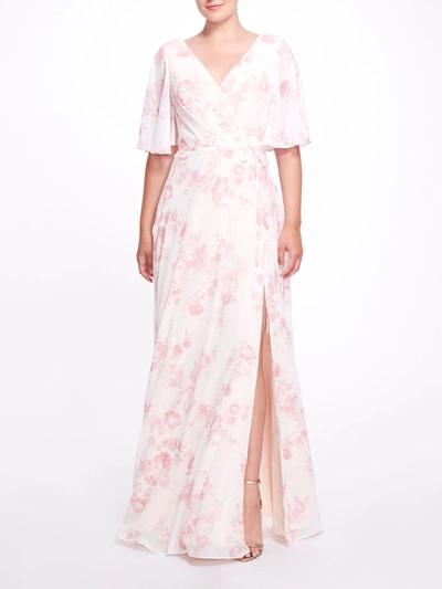 Shop Marchesa Notte Bridesmaids Rome Printed In Pink