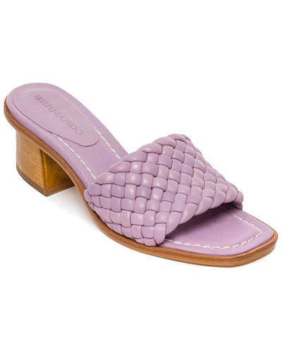 Shop Bernardo Leather Sandal In Purple