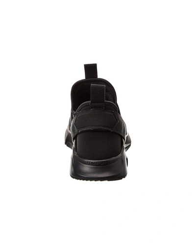 Shop Tom Ford Low Top Suede-trim Sneaker In Black