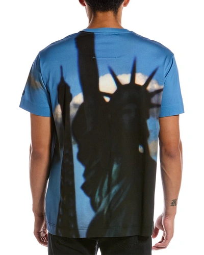 Shop Givenchy Statue Of Liberty Oversized T-shirt In Blue
