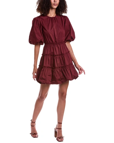 Shop Jason Wu Tiered A-line Dress In Red