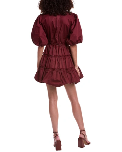 Shop Jason Wu Tiered A-line Dress In Red