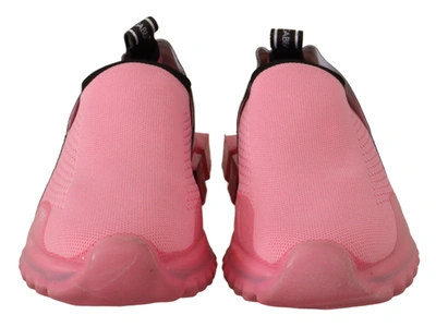 Shop Dolce & Gabbana Low Top Slip On Casual Sorrento Women's Sneakers In Pink