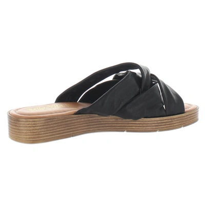 Shop Bella Vita Tor Italy Womens Leather Slip On Slide Sandals In Black