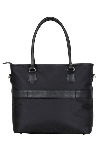 Kenneth Cole Reaction Chelsea Chevron Quilted Duffle Bag In Black