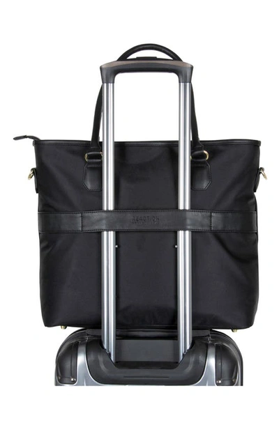 Kenneth Cole Reaction Chelsea Chevron Quilted Duffle Bag In Black