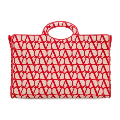 Shop Valentino Le Troisieme Tote Bag In Red