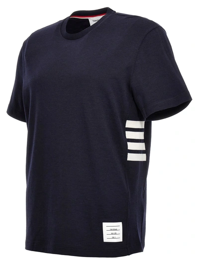 Shop Thom Browne 4 Bar T-shirt Blue