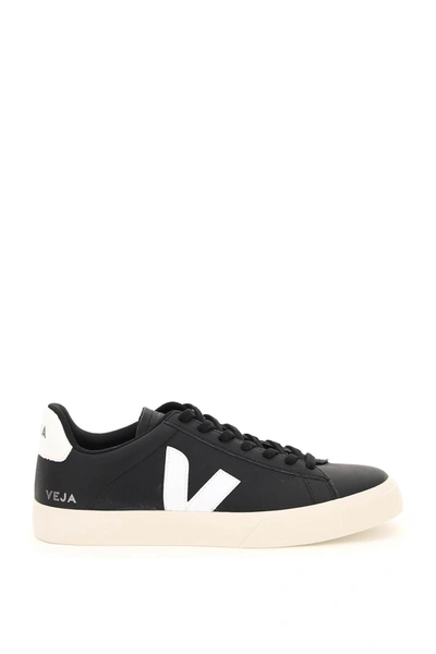 Shop Veja Campo Chromefree Leather Sneakers