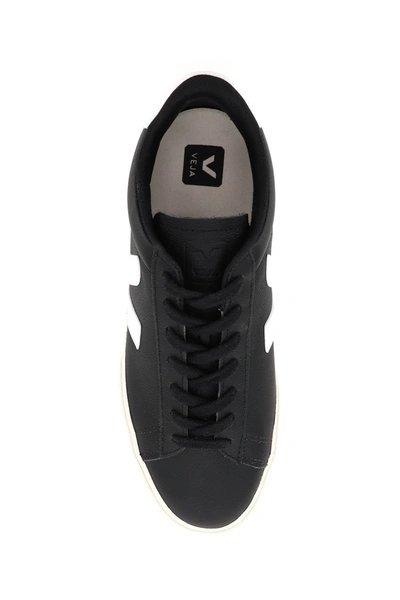 Shop Veja Campo Chromefree Leather Sneakers