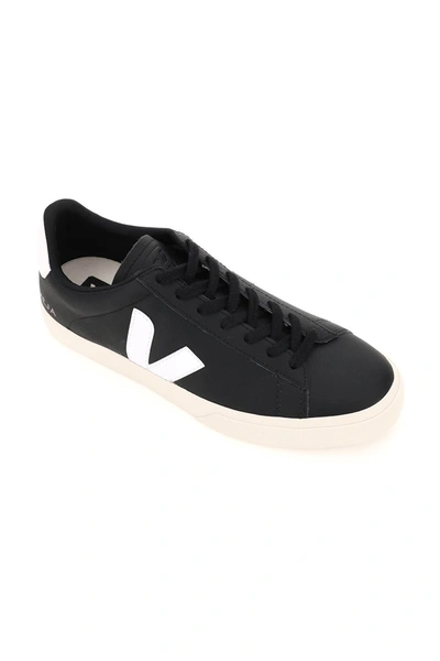 Shop Veja Campo Chromefree Leather Sneakers