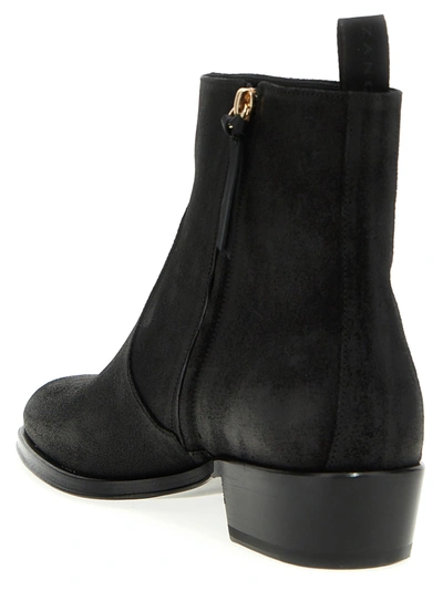 Shop Giuseppe Zanotti Chicago Boots, Ankle Boots Black