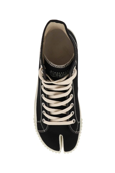 Shop Maison Margiela Hi Top Tabi Canvas Sneakers