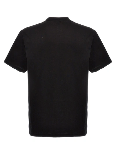 Shop Versace Logo Embroidery T-shirt Black