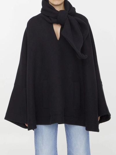 Attico Anorak With Ribbon In Black