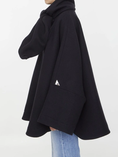 Attico Anorak With Ribbon In Black