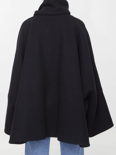 Attico Anorak With Ribbon In Black