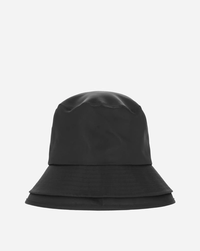 Shop Sacai Nylon Twill Double Brim Hat In Black