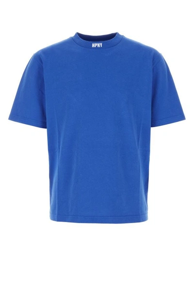 Shop Heron Preston Man Blue Cotton T-shirt