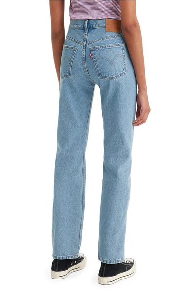 Shop Levi's® 501® Distressed Button Fly Straight Leg Jeans In Lane Change