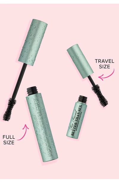 Shop Too Faced Better Than Sex Waterproof Mascara, 0.27 oz In Black