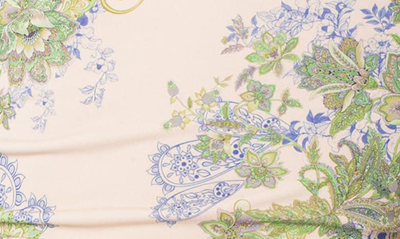 Edikted Garden Party Floral Print Mesh Top In Ivory Mix