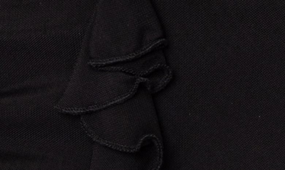 Edikted Solange Ruffle Mesh Miniskirt In Black