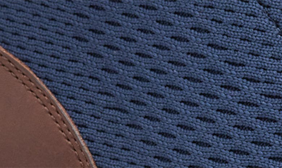 Shop Johnston & Murphy Amherst Lug Knit Chukka Boot In Navy Knit