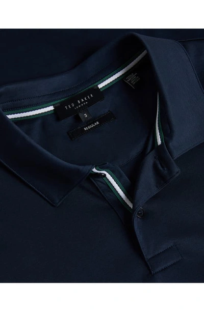 Shop Ted Baker Zeiter Cotton Polo In Navy