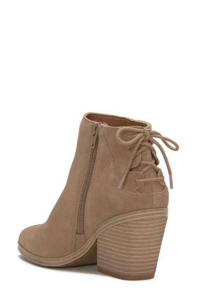 Shop Lucky Brand Mikasi Wedge Bootie In Tawny Brown