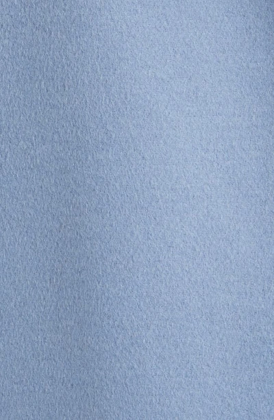 Sam Edelman Double Breasted Wool Blend Coat In Sky Blue