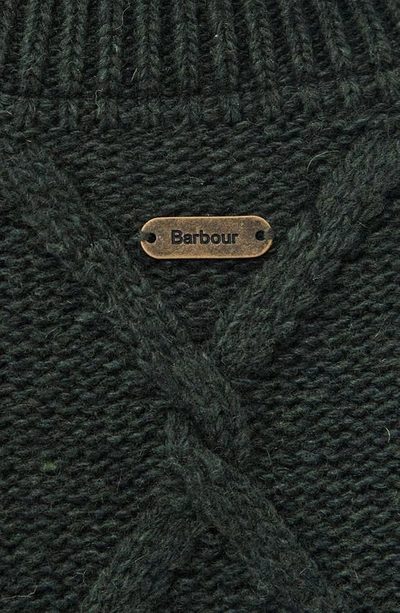 Shop Barbour Perch Wool Blend Turtleneck Sweater In Olive