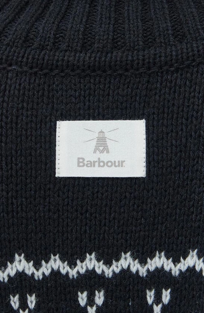 Shop Barbour Pine Turtleneck Sweater In Black