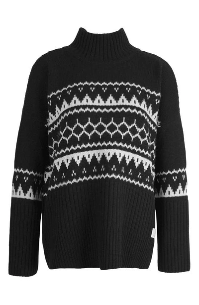 Shop Barbour Pine Turtleneck Sweater In Black