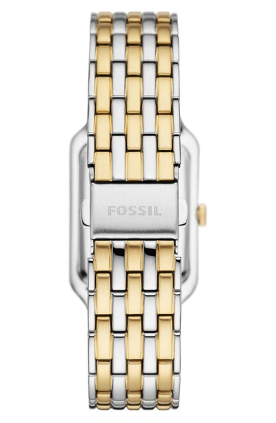 Fossil Women's Raquel Three-hand Date Two-tone Stainless Steel Watch, 26mm In Two Tone