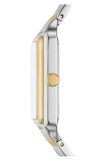 Fossil Women's Raquel Three-hand Date Two-tone Stainless Steel Watch, 26mm In Two Tone