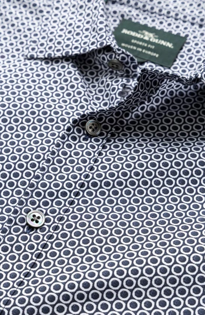 Shop Rodd & Gunn Marlow Medallion Print Sports Fit Button-up Shirt In Midnight
