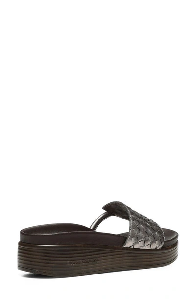 Shop Donald Pliner Fifi Platform Flip Flop In Pewter