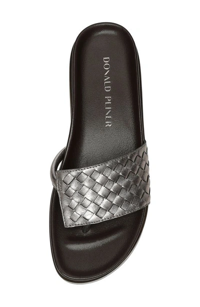 Shop Donald Pliner Fifi Platform Flip Flop In Pewter