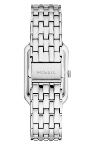 Shop Fossil Raquel Bracelet Watch, 26mm In Silver