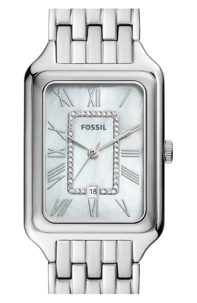 Shop Fossil Raquel Bracelet Watch, 26mm In Silver