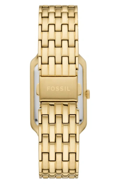 Shop Fossil Raquel Bracelet Watch, 26mm In Gold