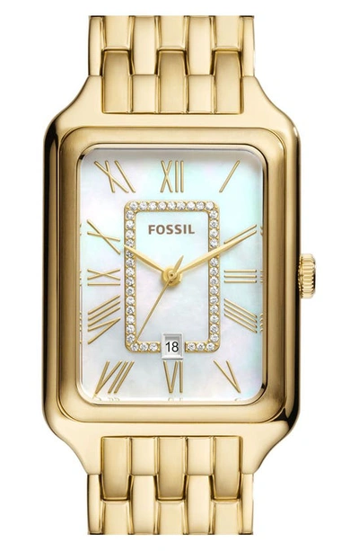 Shop Fossil Raquel Bracelet Watch, 26mm In Gold