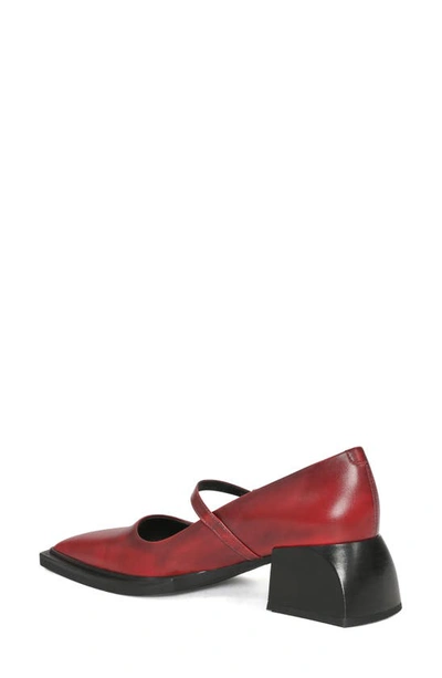 Vagabond Shoemakers Vivian Pointed Toe Mary Jane Pump In Red