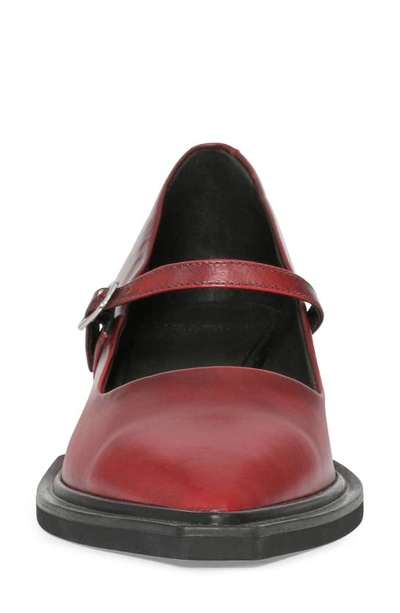 Vagabond Shoemakers Vivian Pointed Toe Mary Jane Pump In Red