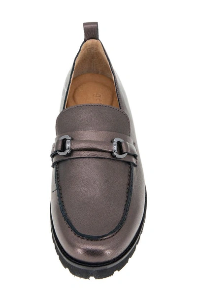Gentle Souls By Kenneth Cole Eugene Lug Sole Loafer In Bronze Leather