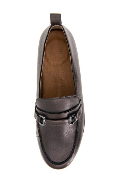 Gentle Souls By Kenneth Cole Eugene Lug Sole Loafer In Bronze Leather