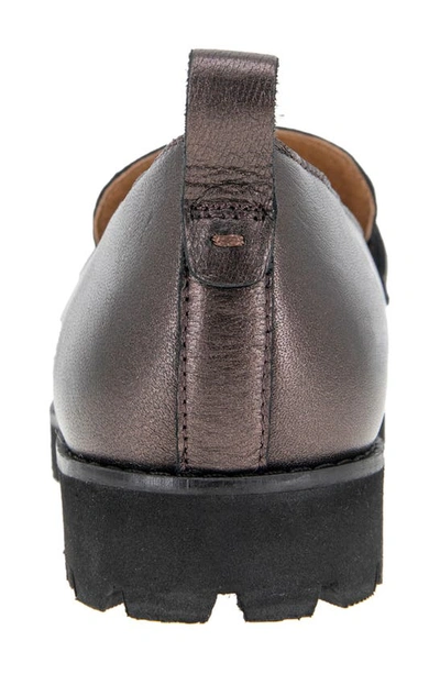 Gentle Souls By Kenneth Cole Eugene Lug Sole Loafer In Bronze Leather