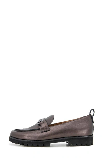 Gentle Souls By Kenneth Cole Eugene Lug Sole Loafer In Bronze Leather